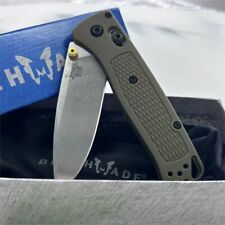 BENCHMADE Bugout 535 CPM-S30V Steel Blade Green Grivory Handle Folding Knife picture