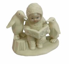 1990 Retired Winter Tales of the Snowbabies Read Me A Story Porcelain Figurine H picture