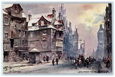 c1910 Edinburgh John Knox's House Scotland UK Oilette Tuck Art Postcard picture