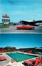 Geneva, NY New York  CHANTICLEER MOTOR LODGE Roadside Motel CONVERTIBLE Postcard picture