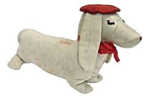 Autograph Dog 1950s Plush Vintage Dachshund Collectible Doxie Weiner MCM #FE picture