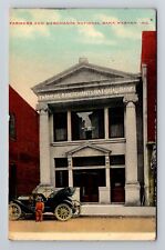 Wabash IN-Indiana, Farmers & Merchants National Bank, Vintage c1912 Postcard picture