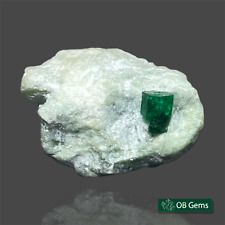 Natural Emerald Crystal With Matrix From Swat Pakistan, 22 Gram Mineral Specimen picture