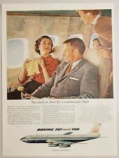 1959 Print Ad Boeing 707 & 720 Jetliners Happy Couple Coast to Coast Flight picture