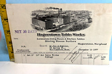 1927 Hagerstown Table Works Furniture Invoice picture
