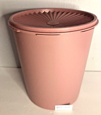 Vintage Tupperware 805 Canister w/Lid Mauve Dusty Rose Pink Grandma Core picture