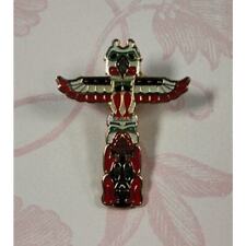 Alaskan Indian Totem Pole Pin for a Hat, Lapel, Lanyard, Jacket or Backpack picture