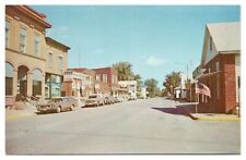 Vintage Looking North on 2nd St. from Davenport St. Eldridge Iowa Postcard Unp. picture