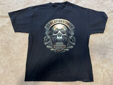 Harley Davidson Skull Motorcycle Men’s T-Shirt Casual Size XL Massachusetts picture