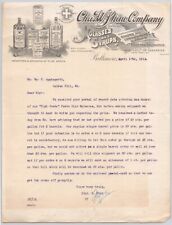 Letterhead Baltimore Maryland Chas W. Shaw Company Molasses Syrups Vintage 1912 picture