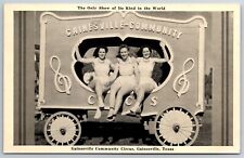 Gainesville Community Circus 1947 Seasons Greetings Bert A. Wilson Postcard VGC picture