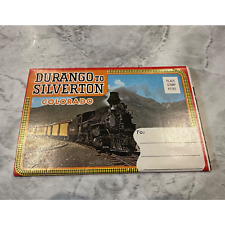 Durango to Silverton Colorado Train Postcard Souvenir Folder Vintage Unmailed picture