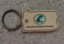 Vintage FIRST FINANCIAL FEDERAL Keychain In PA NOW FIRST FIDELITY Double Sided  picture