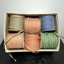 Vintage Paper Ribbon Lot of 6 in Box  picture