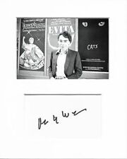 Andrew Lloyd Webber evita genuine authentic signed autograph display AFTAL COA picture
