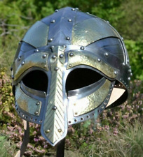 Medieval Spectacle Viking Collectible Armor 18 G Battle Brass Steampunk Helmets picture