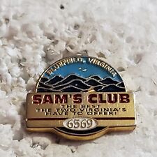 Official Sams Club Walmart Lapel Hat Pin Store #6569 Bluefield Virginia Mountain picture