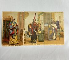 1880s 3 Straiton & Storms Pinnacle Advertising Cards-The Mikado,Pooh-Bah & Ko-Ko picture