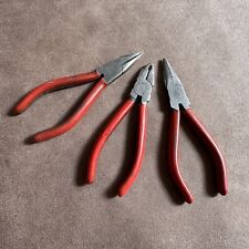 3x PAIRS OF FHP NEEDLE NOSE JEWELLERS WIRE SIDE CUTTING PLIERS MADE IN GERMANY picture