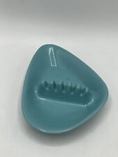 Vintage  Mid-Century Modern Plastic  Anholt-Ashtray  Boomerang--Turquoise picture