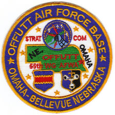 USAF AFB PATCH, OFFUTT AFB NEBRASKA, STRAT COM, 55TH WG AFWA,   Y picture
