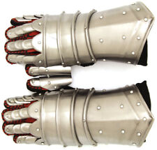 Medieval Warrior Metal Gothic Knight Style Gauntlets Functional Armor Gloves picture
