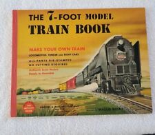 The 7 Foot Model Train Die Stamped Cars 1950 Scarce Trains Railroadiana VG+++ picture