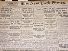 1921 JULY 7 NEW YORK TIMES NEWSPAPER- 400 EX-SOLDIERS NEW YORK SUICIDES- NT 8696 picture