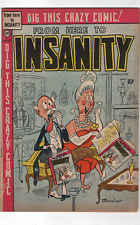 From Here To Insanity #8 1955 Charlton Comic 1st Infinity Cover Pre Code Humor picture
