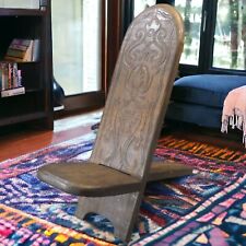Mid 20th Century Senufo Carved Wooden Stargazer Chair from the Ivory Coast picture