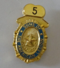 Vintage Sons of the American Legion  - 5 on top of pin - Lapel Pin RARE picture
