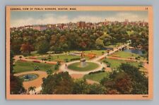Public Gardens Boston Massachusetts Vintage Postcard picture