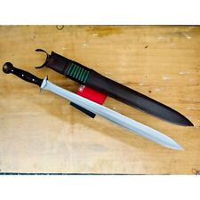 Custom Handmade Carbon Steel Blade Greek Xiphos Sword | Hunting Sword Camping picture
