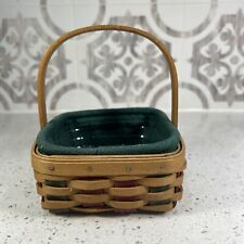 Longaberger 2003 Holiday Helper Basket with Liner 4.75 x 4.75 x 2 picture