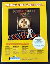 SESAME STREET FEVER 1978 photo print ad records trade promo [11x14] picture