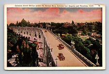 Colorado Street Bridge Arroyo Seco Between Los Angeles Pasadena CA Postcard picture