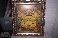 RARE Antique 1911 Print - The Lords Prayer & 10 Commandments- James Lee in Frame picture