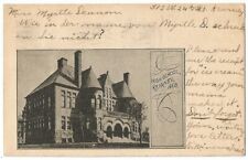 Kearney, NE Nebraska 1907 Postcard, High School, Wants Ice Cream Receipt picture