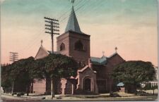 1910 FRESNO, California Hand-Colored Postcard 