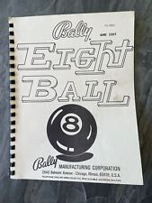 ORIGINAL BALLY Eight Ball 8 1118-E Pinball OPERATIONS INSTRUCTIONS Manual Guide picture
