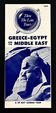 1962 Greece Egypt Middle East Thru The Lens Camera Tour Vintage Travel Brochure picture
