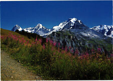 Eiger, Monch, and Jungrau Mountains Postcard Unposted picture
