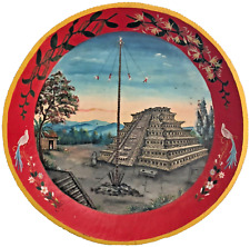 Unique Tray (45 inches Dim.) with Tajin Pyramid and Voladores de Papantla picture