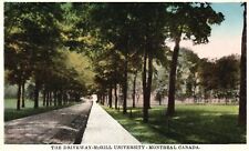 Quebec Canada, 1910's The Driveway McGill University Montreal Vintage Postcard picture