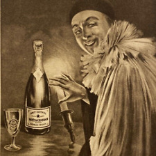 Vintage 1935 Champagne Moet & Chandon Restaurant Menu Paris France picture