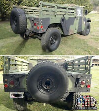 MILITARY HUMVEE SPARE TIRE CARRIER - TAILGATE MOUNTED M998 M1038 H-1 HUMMER picture