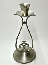 MAYFLOWER PEWTER W.B. Vintage Ornate Candle Holder MFG.CO 1930s American picture