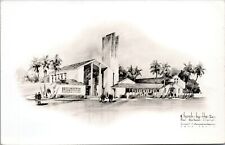 RPPC Church by the Sea Bal Harbour Florida - Photo Postcard - Artistic Rendering picture