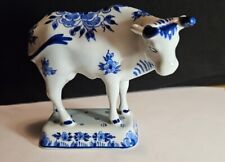 VTG The Royal Delft Small Cow Figurine EXQUISITE Mint Condition 1977  picture