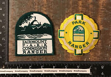 Vtg Fairmount Park Commission Pennsylvania Ranger DNR Shoulder Patches Obsolete picture